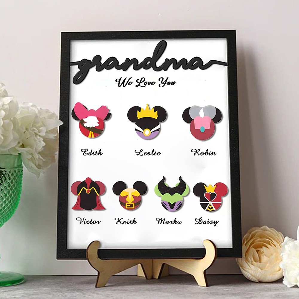 Personalized Best Mom Grandma Ever Wooden Sign,Mother's Day Gift Ideas