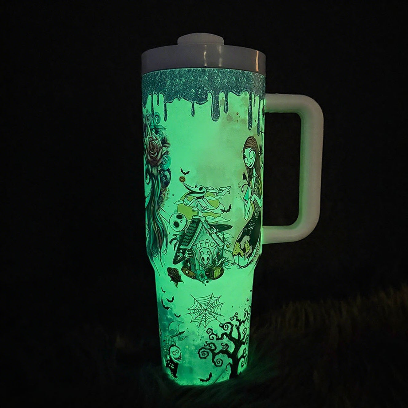 40oz Glowing Tumbler - A Radiant Halloween Gift.