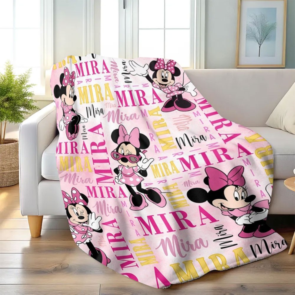 Personalized Signature Watercolor Blanket, Cozy Gift for Halloween, Christmas