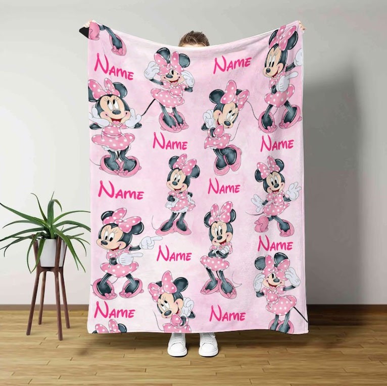 Personalized Signature Watercolor Blanket, Cozy Gift for Halloween, Christmas