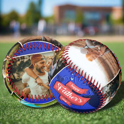 Personalized Photo Baseball,Perfect Gift Dad or Grandpa 