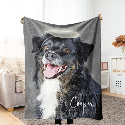 Personalized Pet Photo Blanket,Great Gifts for Pet People