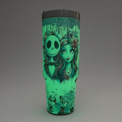 40oz Glowing Tumbler - A Radiant Halloween Gift.