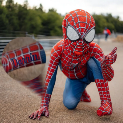 Superhero Boys and Girls Bodysuits, Halloween Kids Superman Bodysuits.