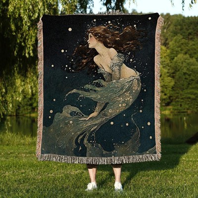 Celestial Mermaid Tapestry,Halloween gift, Christmas Gifts.