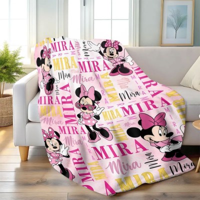 Personalized Signature Watercolor Blanket, Cozy Gift for Halloween, Christmas