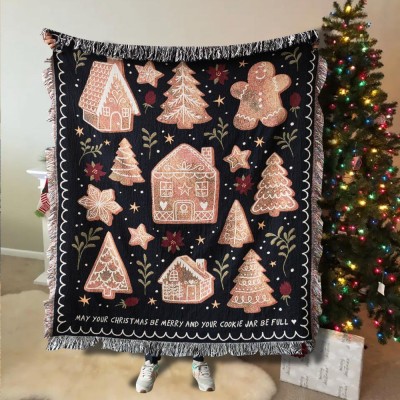 Gingerbread Christmas Blanket, Christmas Gifts.