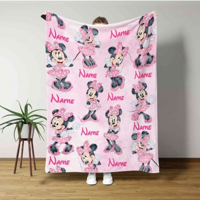 Personalized Signature Watercolor Blanket, Cozy Gift for Halloween, Christmas