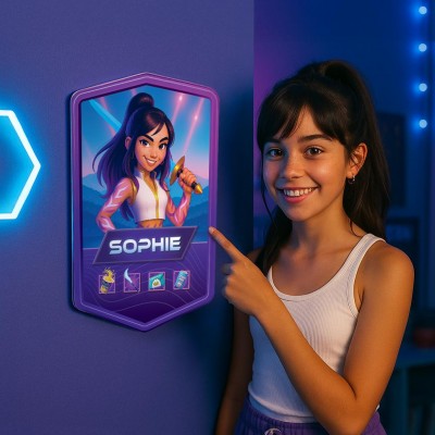 Personalized Portrait Cards With Names,a Perfect Christmas Gift for Boys and Girls.