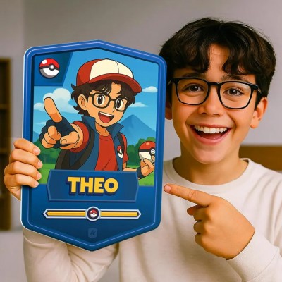 Personalized Portrait Cards With Names,a Perfect Christmas Gift for Boys and Girls.